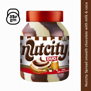 Nutcity Duo Spread Hazalnut with Milk and Coca 350 gm